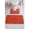 Koupelnová předložka 2 ks ETHNIC oranžová