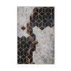 Koberec (120 x 180) HMNT773 černé a šedé geometrické vzory