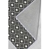 Koberec WOOKECE198 černobílý s kosočtverci