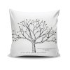 Povlak na polštář NKLF-269 bílý se stromem