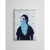 Obraz na plátně (50 x 70) Banksy Street Art – kluk v bandaně