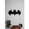 Nástěnná dekorace s LED podsvícením logo batman černá deska s zeleným podsvícením na zeď, na stěnu