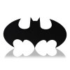 Nástěnná dekorace s LED podsvícením logo batman černá deska s zeleným podsvícením na zeď, na stěnu
