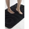 Koupelnová předložka 3 ks WAVE černá