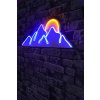 Nástěnná LED dekorace MOUNTAIN slunce nad pohořím