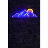 Nástěnná LED dekorace MOUNTAIN slunce nad pohořím