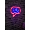 Nástěnná LED dekorace HELLO nápis v bublině