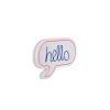 Nástěnná LED dekorace HELLO nápis v bublině