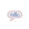 Nástěnná LED dekorace HELLO nápis v bublině