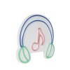 Nástěnná LED dekorace MUSIC SOUND HEADPHONES 