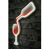 Nástěnná LED dekorace WINE bílá a červená