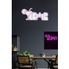 Nástěnná LED dekorace BAR růžová 
