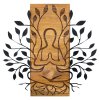 Nástěnná dekorace dřevo MEDITATION 
