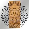 Nástěnná dekorace dřevo MEDITATION 