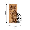 Nástěnná dekorace dřevo CAT 10 mourovatá kočka