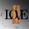 Nástěnná dekorace dřevo MA LOVE nápis