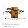 Nástěnná dekorace dřevo ACACIA TREE strom akácie