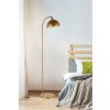 Stojací lampa AZRA kovová zlatá