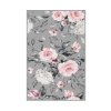Koberec (80 x 150) HMNT168 šedý s květinami