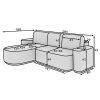 Rohová sedací souprava AURUMM, levá variata