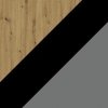 Dub artisan/černá;Šedá