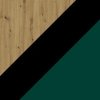 Dub artisan/černá;Tmavě zelená
