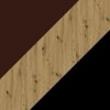 Tmavě hnědá;Dub artisan/černá