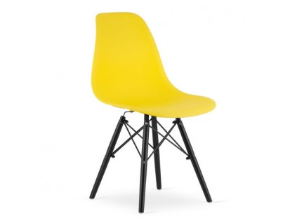Židle OKSANA - černá/žlutá