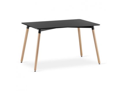 Jídelní stůl ADRIA 120x80 cm - buk/černá