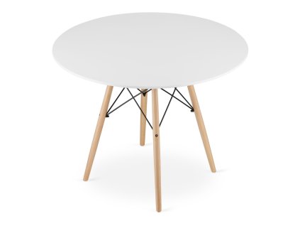 Jídelní stůl TODI 100 cm - buk/bílá