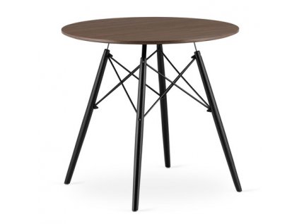 Jídelní stůl TODI 80 cm - černá/jasan