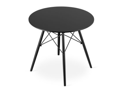 3778 todi stol okragly 80 cm czarny rzut 3 z gory