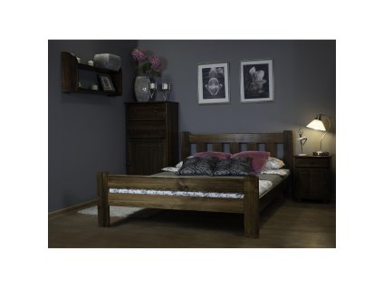 Postel GRETA 140x200cm z masivu borovice