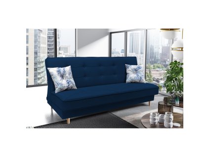 Rozkládací pohovka 123 CHARLOTTE (Barevná varianta Tmavě modrá)