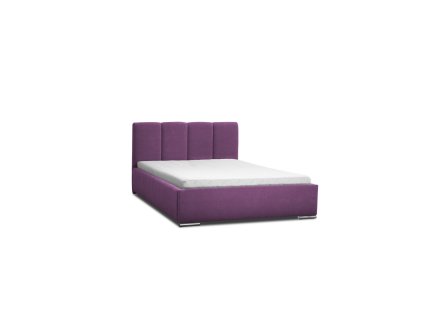 Postel ZAY 02 STANDARD 180x200 cm  - stříbrné nohy (Barevná varianta Fialová)