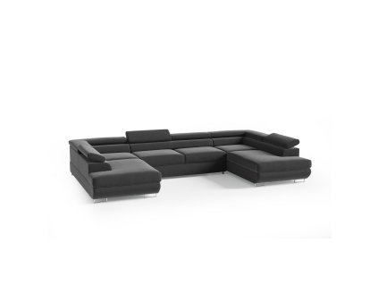 Rozkládací rohová sedací souprava 160U CURTIS (Barevná varianta Černá)