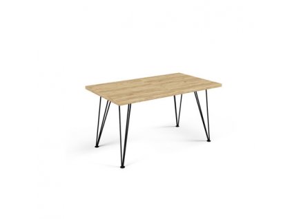 Jídelní stůl SONIA 120 cm - dub artisan/černá