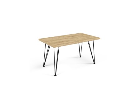 Jídelní stůl SONIA 140 cm - dub artisan/černá