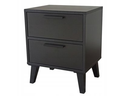 Noční stolek LILI - černá matná