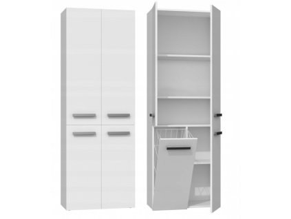 szafka lazienkowa nel dd 1k 60cm biel mat