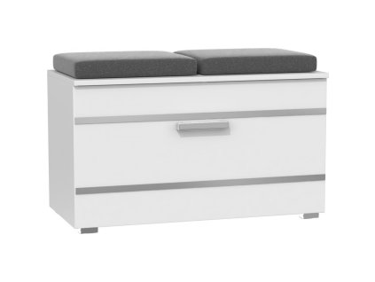 szafka na buty siedzisko schowek opal biel mat