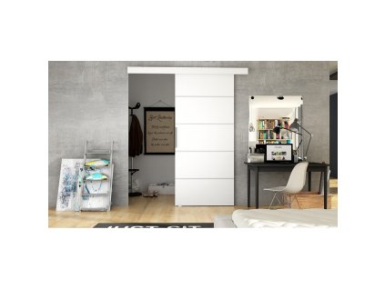 Posuvné Dveře Leo III (Barevná varianta Bílý mat)