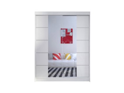 Šatní skříň CAMINO V šířka 150 cm - bílá
