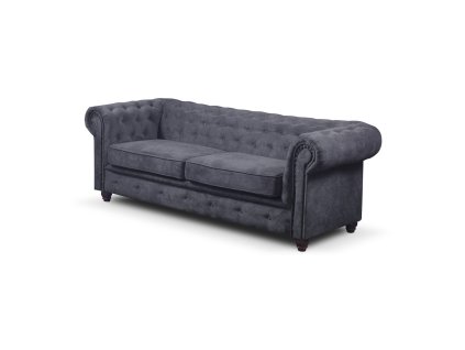 Rozkládací pohovka Infinity Chesterfield II (Barevná varianta Tmavě šedá)