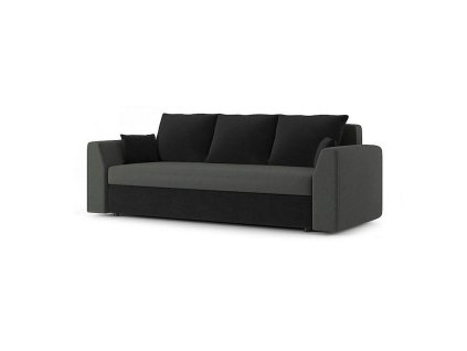 Rozkládací pohovka PAUL MODEL 2 (Barevná varianta Šedá/černá)