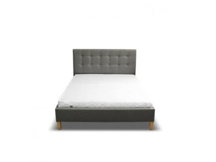 Čalouněná postel DAVID šedá rozměr 160x200 cm
