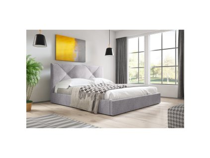 Čalouněná postel KARINO rozměr 120x200 cm (Barevná varianta Šedá)
