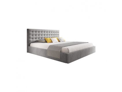 Čalouněná postel VERO rozměr 120x200 cm - šedá
