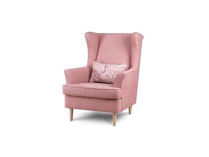 Křeslo ušák STRALIS (Barevná varianta Koralová)