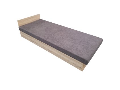 Válenda Silver D90 - 90x200 cm (Barevná varianta tkaniny Tmavě šedá, Umístění pantů pro otevíraní Panty vlevo I, Barevná varianta korpusu Dub sonoma)